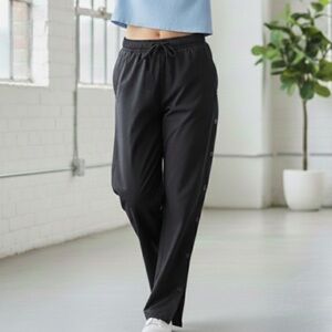 Wallflower Medium Black Snap Joggers Sweatpants Athleisure Streetwear Sporty